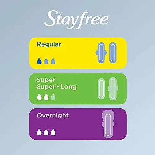 Stayfree Maxi Pads for Women, Super - 66 Count Stayfree Au supplements