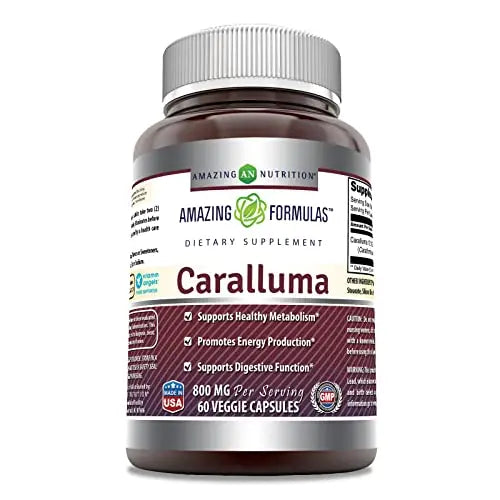 Amazing Formulas Caralluma Dietary Supplement 800 mg 60 Veggie Capsules Amazing Nutrition Au supplements