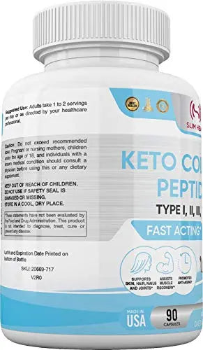 Slim Heat Multi Collagen Complex - Type I, II, III, V, X - Healthy Hair, Nails and Joints Slim Heat Au supplements