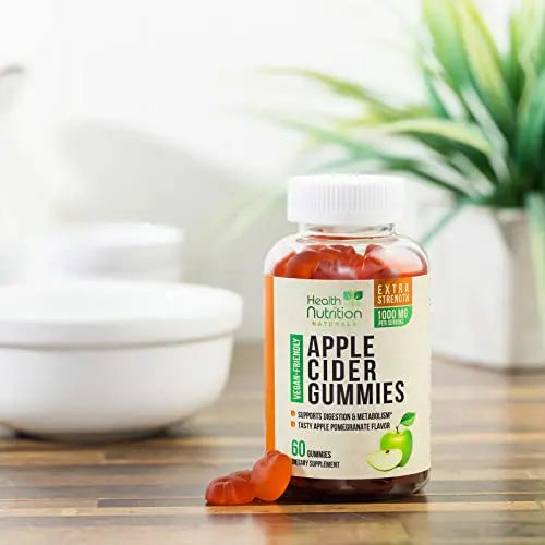 Vegan Apple Cider Vinegar Gummies | Max Strength 1000mg | ACV Supplement Gummy for Adults Health Nutrition Naturals Au supplements
