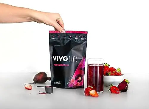 Vivo life - Pre-Workout Energy Drink Supplement, Improve Performance, Guarana Natural Vivo life Au supplements