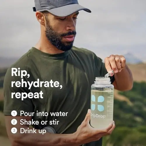 DripDrop Hydration - Zero Sugar Electrolyte Powder Packets Keto - Lemon Lime - 32 Count DripDrop Au supplements