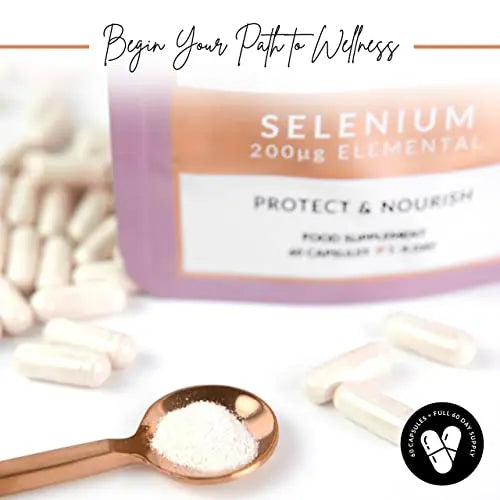 Selenium Supplements - Selenium Capsules for Hair, Skin, Nails & Cognitive Function BIRCH & WILDE Au supplements