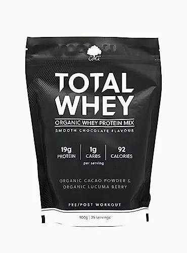 Total Whey | Organic Whey Protein Powder | Whey from Grass-fed Cows | 500g Powder G&G Vitamins Au supplements