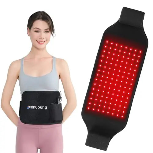 SUNNYOUNG Red Light Therapy Belt, Infrared Light Therapy Wrap Muscle Relaxing Belt with 120 LED Lights sunnyoung Au supplements