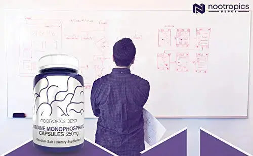 Nootropics Depot Uridine Monophosphate Capsules | Disodium Salt (60 Count) Cognitive Enhancer* | Nootropic | Choline Precursor Nootropics Depot Au supplements