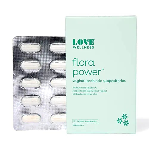 Love Wellness Vaginal Probiotic Suppositories, Flora Power | Fast-Acting Love Wellness Au supplements
