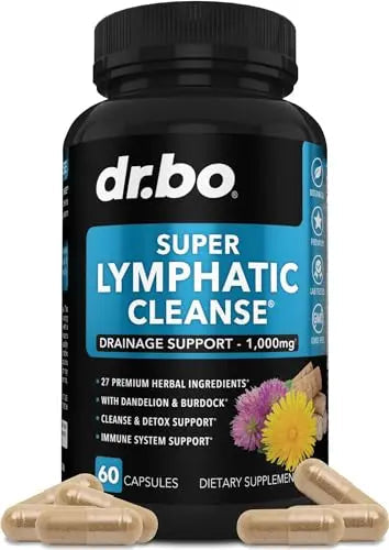 Lymphatic Support Herbal Supplement with Echinacea & Ginger - For Lymph Drainage & Detox DR. BO Au supplements