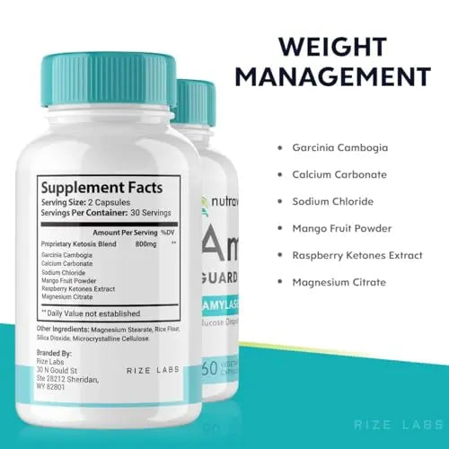 rize labs Nutraville Amyl Guard Dietary Supplement, Nutraville Amyl Guard Weight Loss Pills rize labs Au supplements