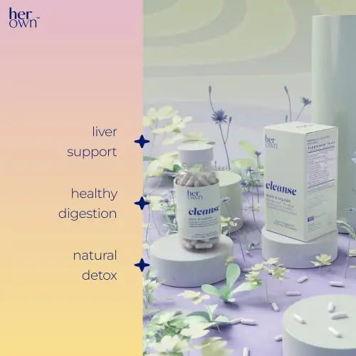 her own Cleanse, Gentle Detox, Supports Healthy Gut, Ocean Algae Cleanse, Prebiotic/Probiotic Blend her own Au supplements