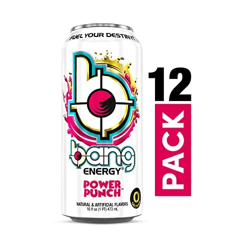 Bang Energy Power Punch, Sugar-Free Energy Drink, 16-Ounce (Pack of 12) BANG Au supplements