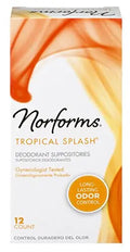 Norforms Suppositories Tropical Splash 12 Count (Pack of 3) Norforms Au supplements