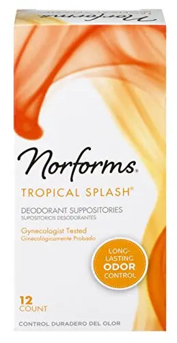 Norforms Suppositories Tropical Splash 12 Count (Pack of 3) Norforms Au supplements