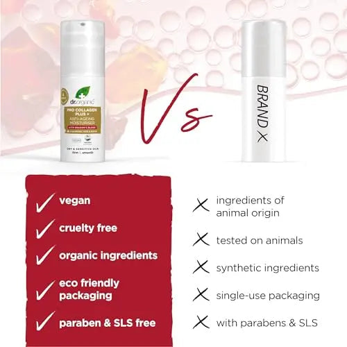 Dr Organic, Organic Pro Collagen with Dragons Blood, Natural, Vegan, Cruelty Free, Paraben & SLS Free, 50ml DR ORGANIC Au supplements