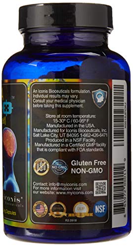 Migraine Relief, Quad-Formula with PA-Free Butterbur (150mg), CoQ10 (300mg), Magnesium Glycinate (300mg), High-Dose Riboflavin (400mg) - MigrA Zero (120 Caps) Optimal Dosing for Migraine Sufferers Iconis Bioceuticals Au supplements