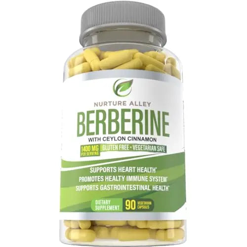 Nurture Alley Berberine Complex - Berberine HCL 1200mg Plus Organic Ceylon Cinnamon NURTURE ALLEY Au supplements