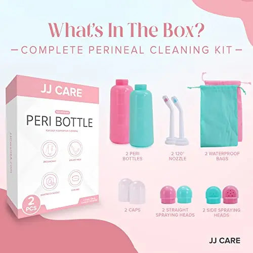 JJ CARE Peri Bottles - Pack of 2 Peri Bottles for Postpartum Care Kit, 500 ml Peri Bottles JJ CARE Au supplements
