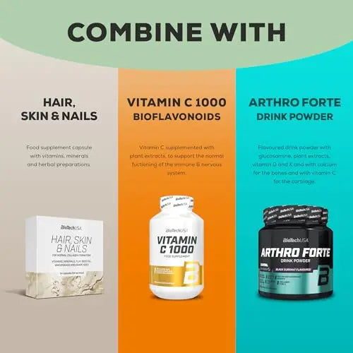 BioTechUSA Hyaluronic&Collagen, Food Supplement Capsules containing Collagen, hyaluronic Acid BioTechUSA Au supplements