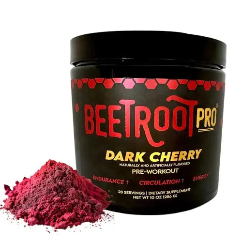 Beetroot Pro Pre-Workout Powder - 10oz, 28 Servings, Dark Cherry Flavor - Boosts Energy Beetroot Pro Au supplements