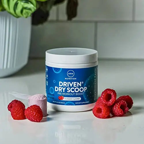 MRM Nutrition Driven Dry Scoop Pre-Workout Powder| Sour Berry Flavored| Pure Ingredients MRM Au supplements