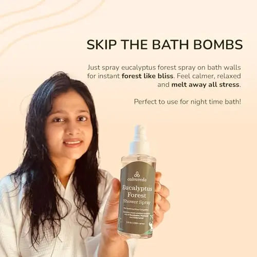 Eucalyptus Shower Spray Spa Feel - Escape to Serene Eucalyptus Forest (1200+ Sprays) Calmveda Au supplements
