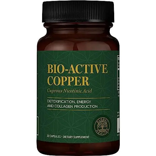 Global Healing Bio-Active Copper Supplement Cu1 - Cuprous Nicotinic Acid Helps Detox Global Healing Center Au supplements