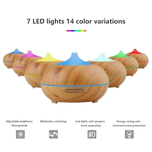 Essential Oil Diffuser, Aromatherapy humidifier, ultrasonic Cold Mist humidifier, 4 Timing Settings TinasChoice Au supplements