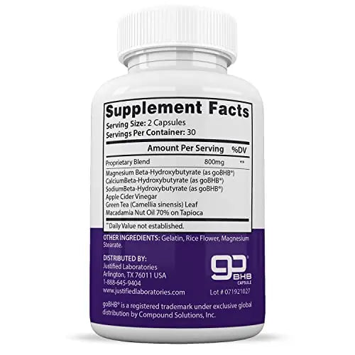 (5 Pack) Trim Life Labs Keto Pills Includes Apple Cider Vinegar Patented goBHB® Exogenou Justified Laboratories Au supplements