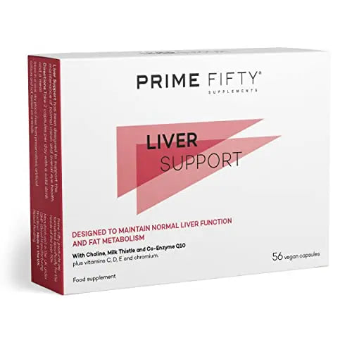 Prime Fifty Liver Support Supplements – 56 Vegan Capsules – Choline & Milk Thistle Supplements FutureYou Cambridge Au supplements