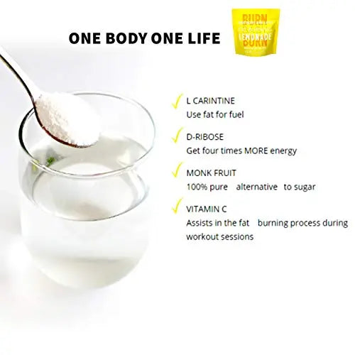 Fat Burning Lemonade Stimulant Free Weight Loss and Energy Drink Mix for Women & Men One Body One Life Au supplements