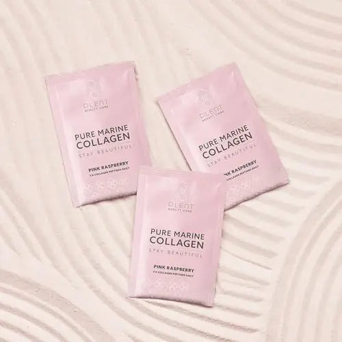 Plent Pure Marine Collagen Pink Raspberry - Stay Beautiful - 5G Collagen Peptides Daily - 30 Sachets Plent Au supplements