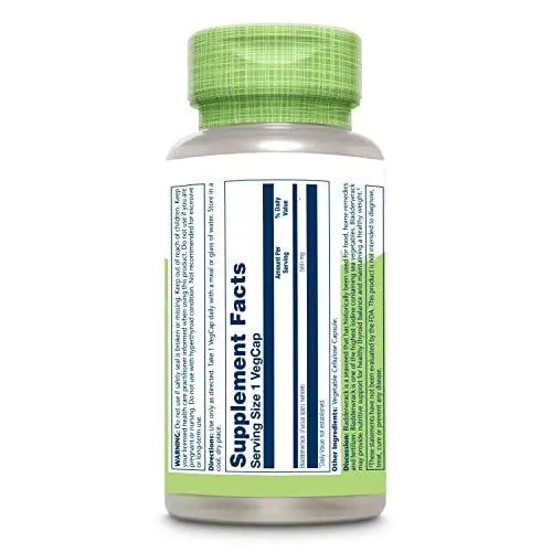 SOLARAY Bladderwrack Seaweed 580 mg Healthy Thyroid Balance and Weight Management SOLARAY Au supplements