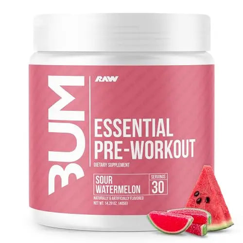 RAW Essential Pre-Workout Powder (Sour Watermelon) - Chris Bumstead Sports Nutrition RAW Au supplements