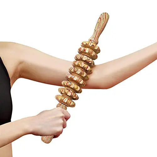 Deston Wooden Massager Handheld Roller Trigger Point Massager Stick for Fascia, Cellulite Deston Au supplements
