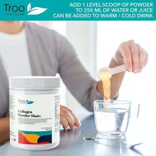Hydrolysed Marine Collagen Peptides Powder Enhanced with Essential Vitamins 300g Troo Health Care Au supplements