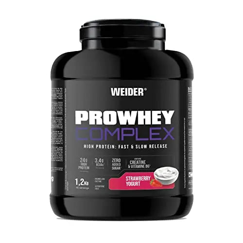Weider ProWhey Complex (1,2kg) Strawberry-Yogurt Flavour. Formula Based on Whey Protein Weider Au supplements