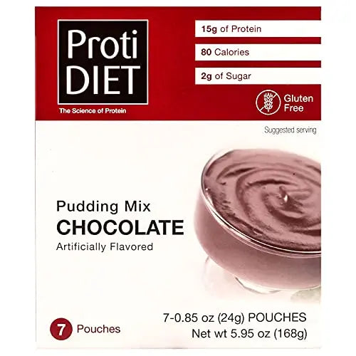 Protidiet Chocolate Flavor High Protein Instant Pudding Mix (7-5.9 oz Pouches) (Chocolate) ProtiDIET Au supplements