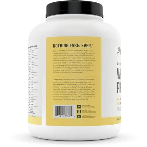 Levels Grass Fed 100% Whey Protein, No Hormones, Vanilla Bean, 5LB Levels Nutrition Au supplements