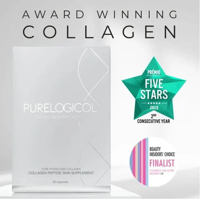 Collagen Tablets, Best Hydrolysed Protein Peptide Skin Supplement - 90 x Collagen Capsules x 800mg Purelogicol Au supplements