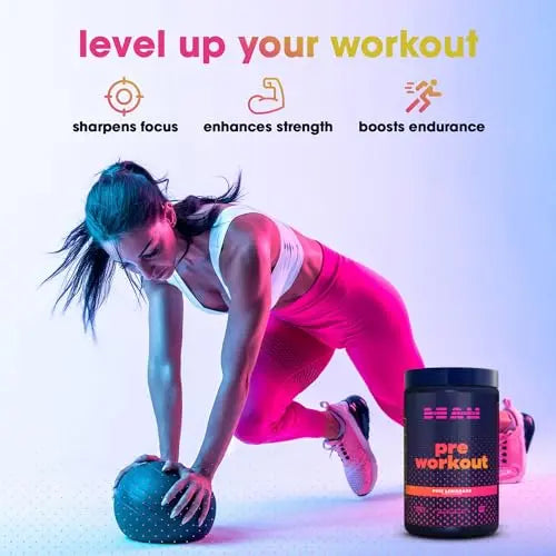 BEAM Be Amazing Vegan Pre-Workout Powder | Energy Booster Powdered Drink with All BEAM Au supplements