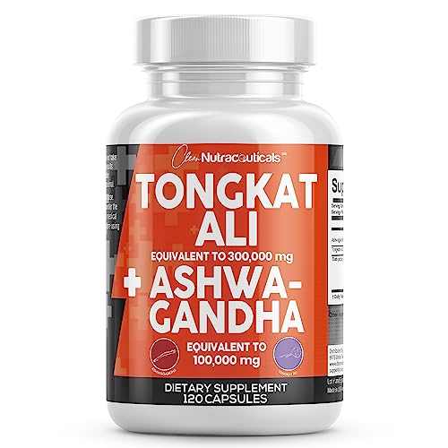 Clean Nutraceuticals Tongkat Ali 300,000mg and Ashwagandha 100,000mg Clean Nutraceuticals Au supplements