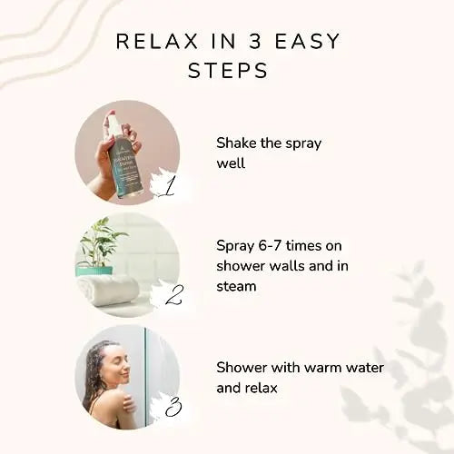 Eucalyptus Shower Spray Spa Feel - Escape to Serene Eucalyptus Forest (1200+ Sprays) Calmveda Au supplements