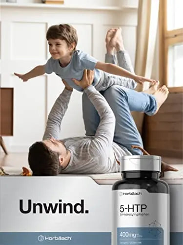 5HTP 400mg | 120 Capsules | 5-HTP Extra Strength Supplement | Non-GMO, Gluten Free Horbäach Au supplements
