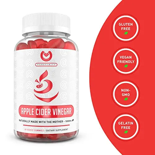PUREFINITY Apple Cider Vinegar Gummies – Raw, Natural, Unfiltered ACV from The Mother PUREFINITY Au supplements