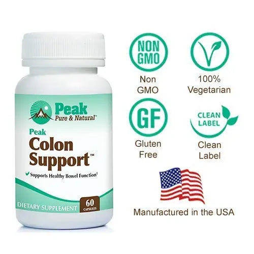 Peak Pure & Natural Colon Support - Colon Cleanse and Detox Supplement for Digestive Peak Pure & Natural Au supplements