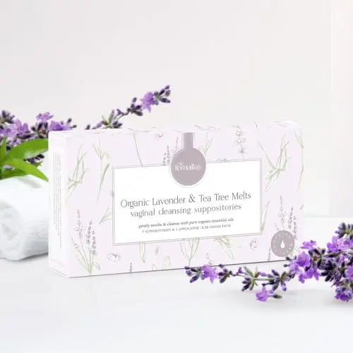 Femallay Organic Lavender and Tea Tree Oil Vaginal Cleansing Suppositories for Hygiene Femallay Au supplements