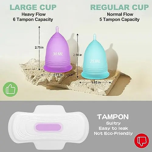 YTYOMUR Menstrual Cup Steamer Sterilizer with 2 Reusable Period Cups, Menstrual Cups Cleaner YTYOMUR Au supplements