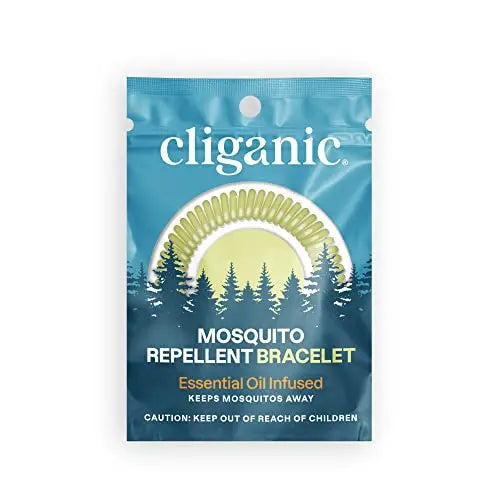 Cliganic 25 Pack Mosquito Repellent Bracelets, DEET-Free Bands, Individ Cliganic Au supplements
