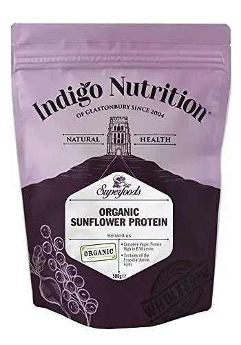 Indigo Herbs Organic Sunflower Seed Protein Powder 500g | Plant Based Protein | Vegan Indigo Herbs Au supplements