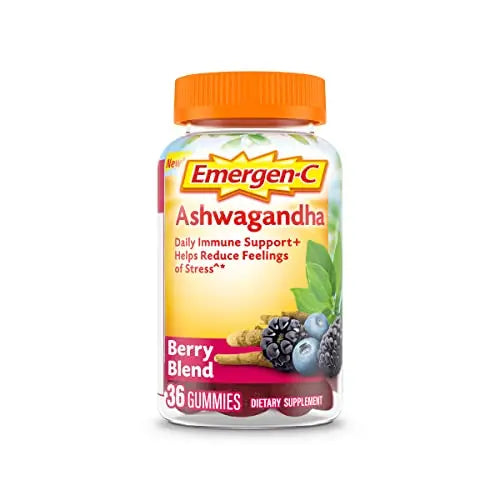 Emergen-C Vitamin C and Ashwagandha Gummies, Dietary Supplement for Immune Support ChapStick Au supplements
